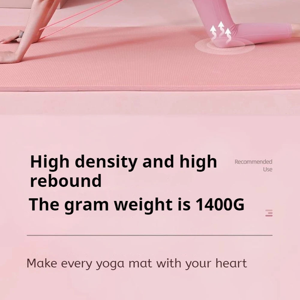 Yoga Mat Sided Non Slip Eco Friendly Fitness Exercise