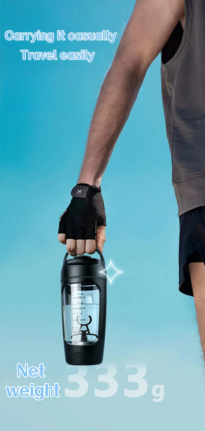 650ml Electric Protein Powder Mixing Cup