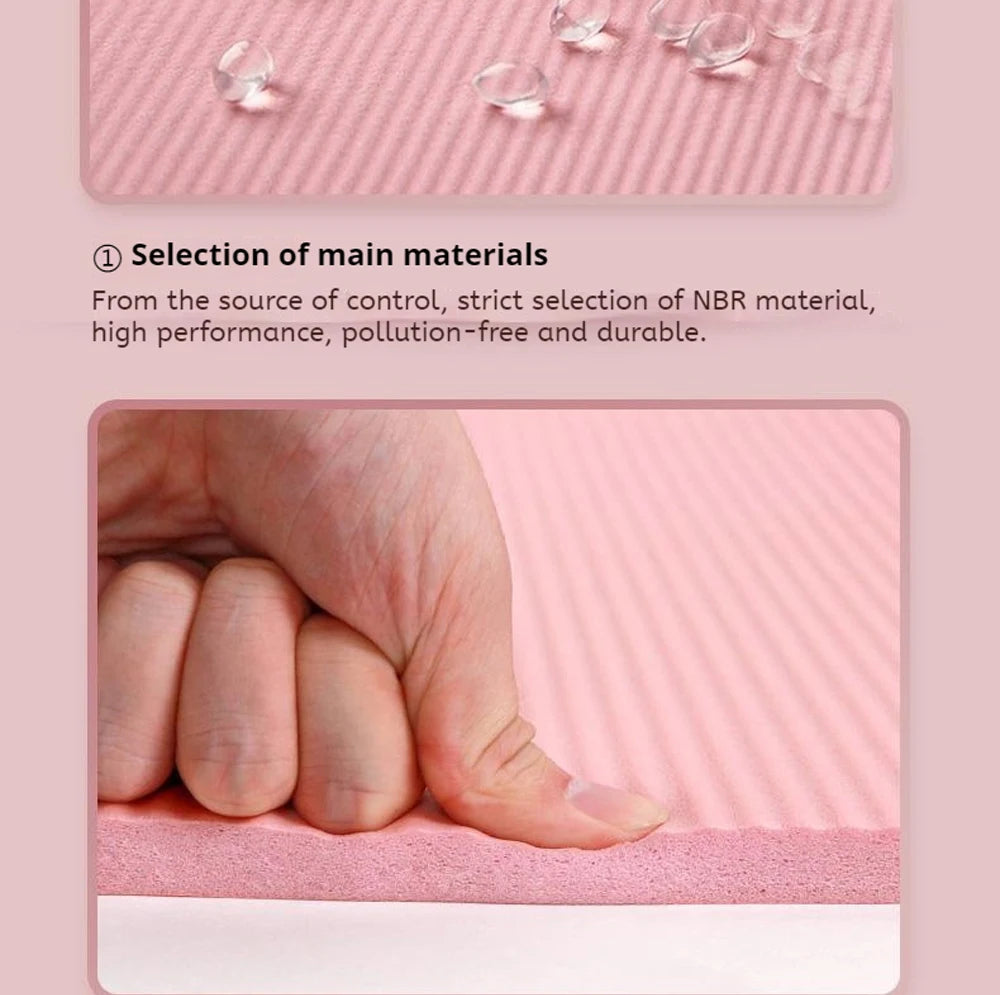 Yoga Mat Sided Non Slip Eco Friendly Fitness Exercise