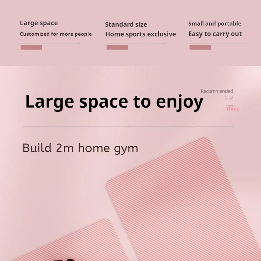 Yoga Mat Sided Non Slip Eco Friendly Fitness Exercise