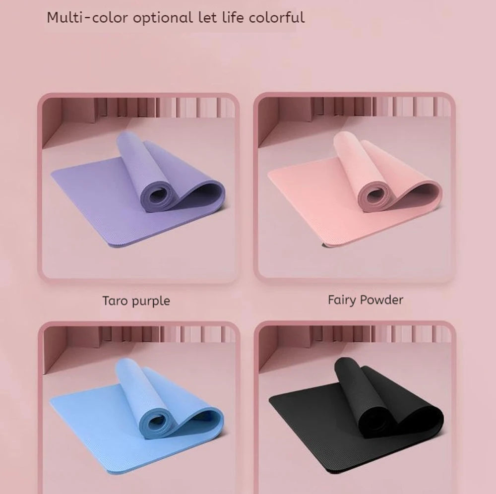 Yoga Mat Sided Non Slip Eco Friendly Fitness Exercise