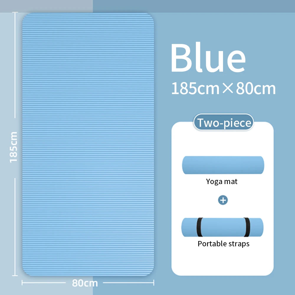 Yoga Mat Sided Non Slip Eco Friendly Fitness Exercise