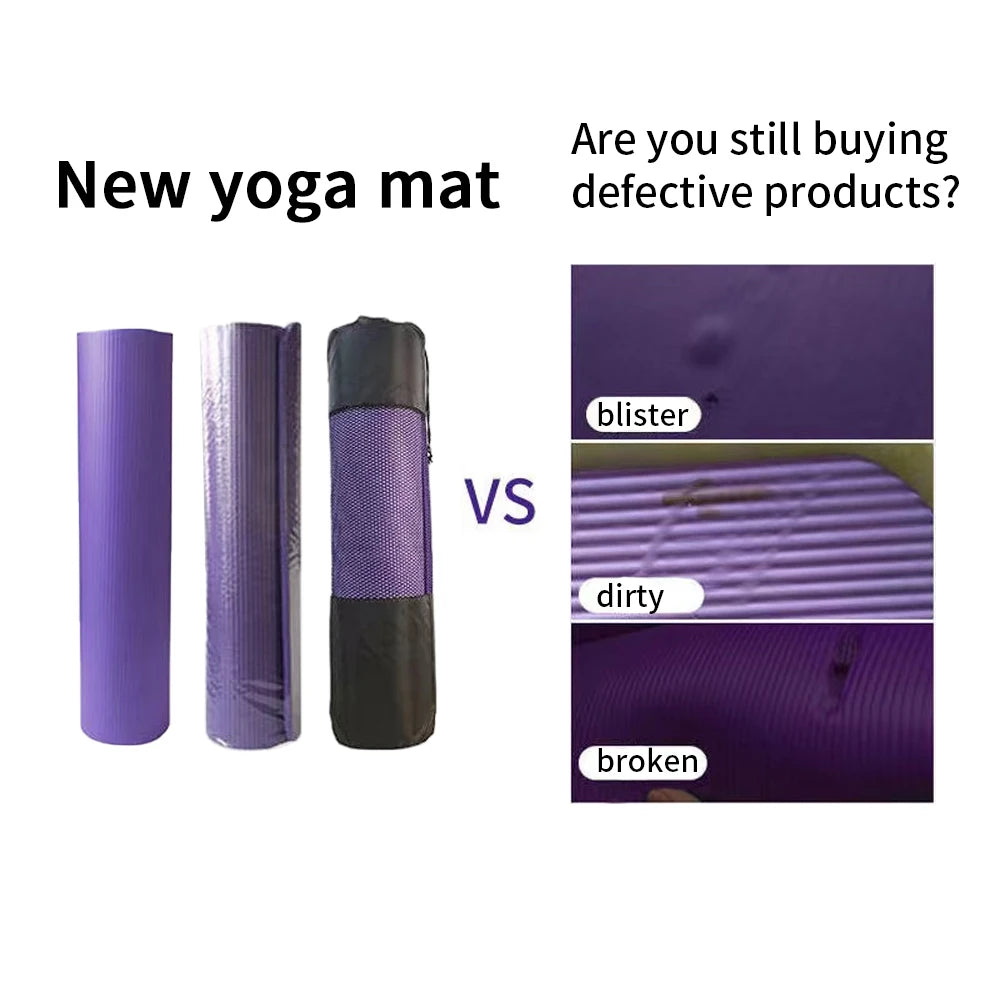 Yoga Mat Sided Non Slip Eco Friendly Fitness Exercise