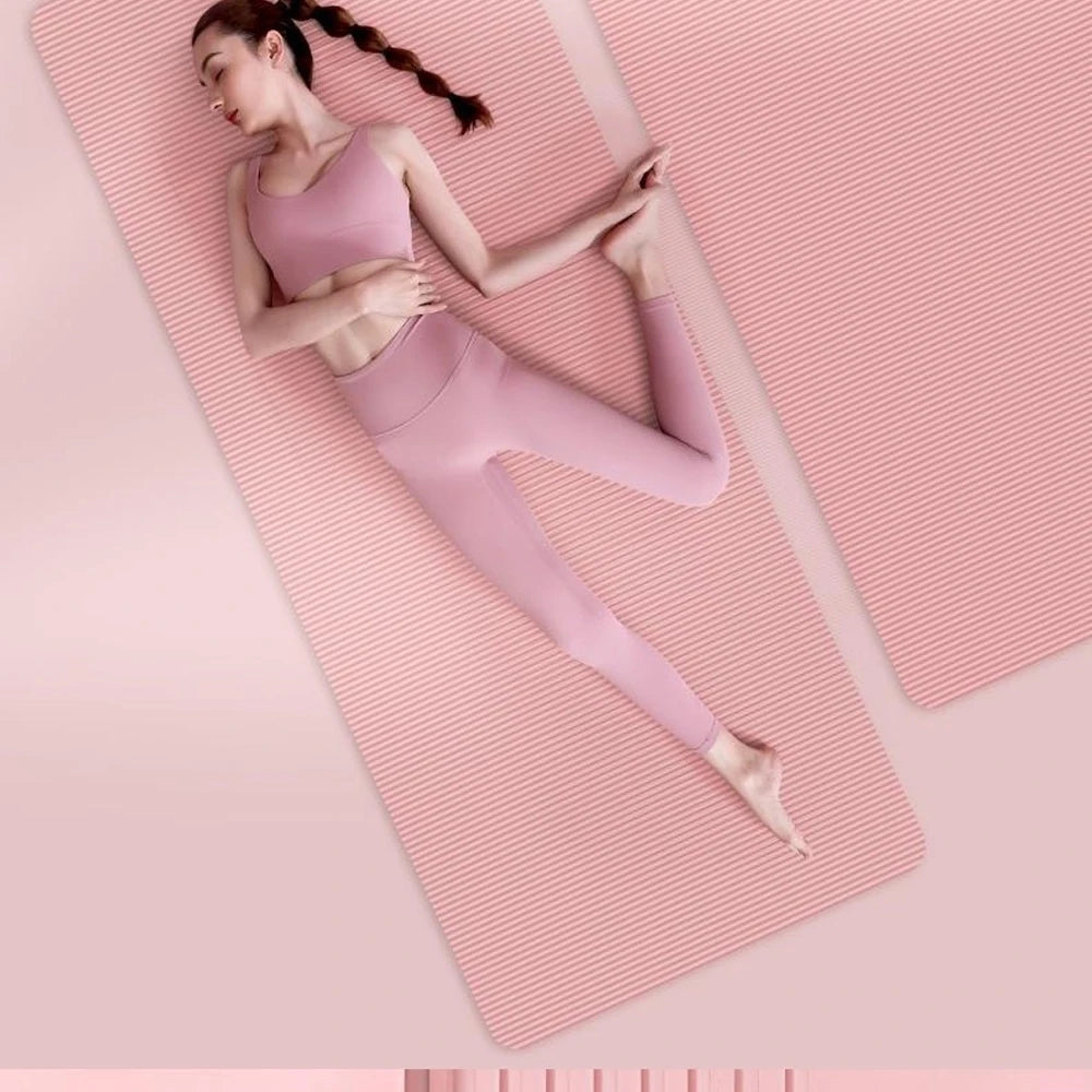 Yoga Mat – Eco-Friendly, Non-Slip with Strap for Home and Studio Workouts