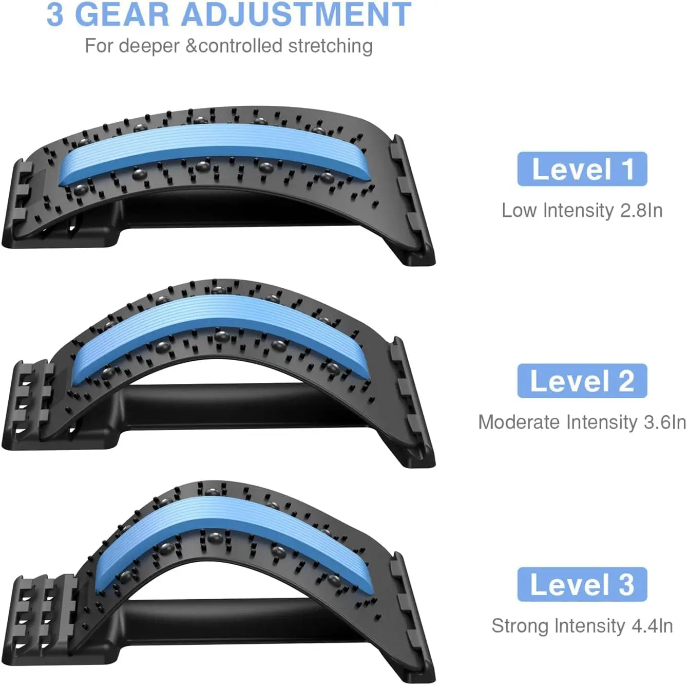 Back Stretcher for Back Pain Relief – Multi-Level Back Cracker Board