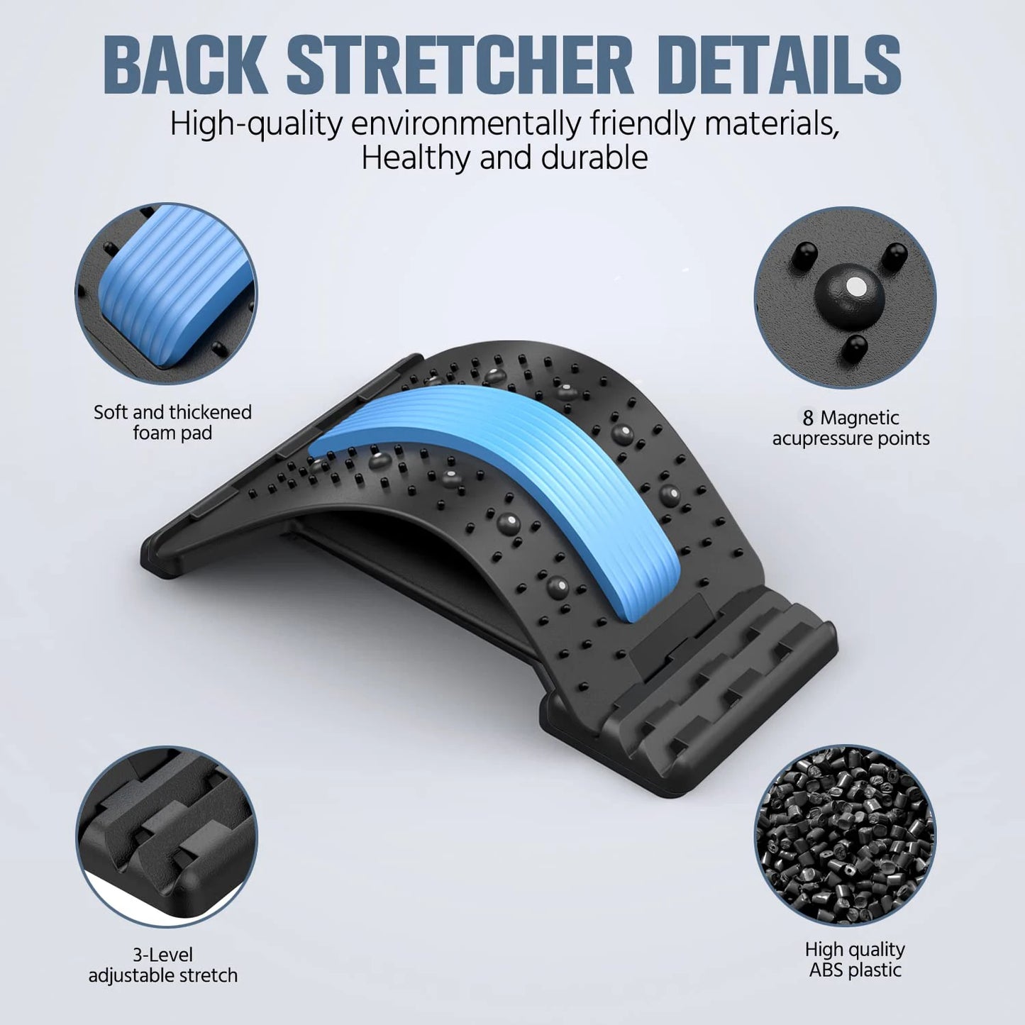 Back Stretcher for Back Pain Relief – Multi-Level Back Cracker Board